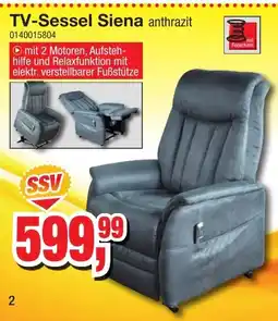 Möbelfundgrube TV-Sessel Siena anthrazit Angebot