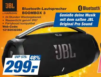 expert Techno Land JBL Bluetooth-Lautsprecher BOOMBOX 3 Angebot