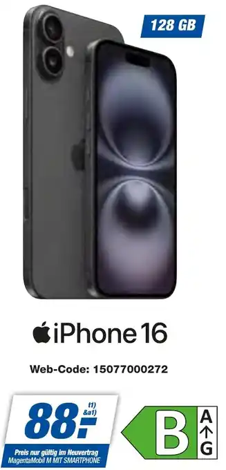 expert Techno Land Apple iPhone 16 Angebot