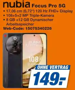expert Techno Land nubia Focus Pro 5G Angebot