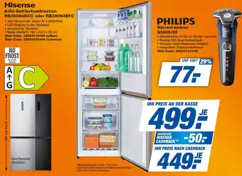 expert Techno Land Hisense Kühl-Gefrierkombination RB390N4BCC oder RB390N4BFC Angebot