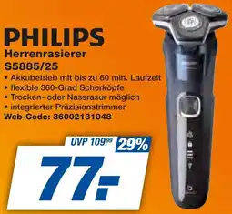 expert Techno Land PHILIPS Herrenrasierer S5885/25 Angebot