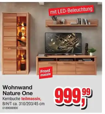Möbelfundgrube Wohnwand Nature One Angebot