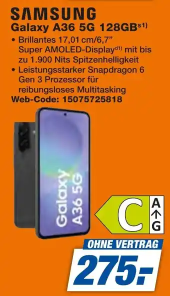 expert Techno Land SAMSUNG Galaxy A36 5G 128GB Angebot