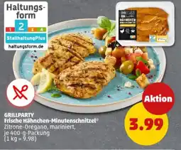 PENNY GRILLPARTY Frische Hähnchen-Minutenschnitzel Angebot