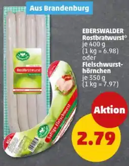 PENNY EBERSWALDER Rostbratwurst oder Fleischwurst- hörnchen Angebot