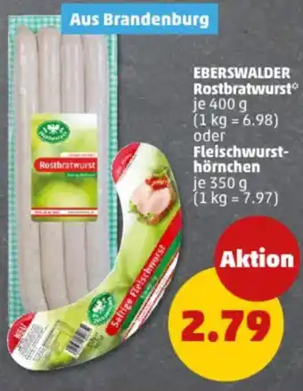 PENNY EBERSWALDER Rostbratwurst oder Fleischwurst- hörnchen Angebot