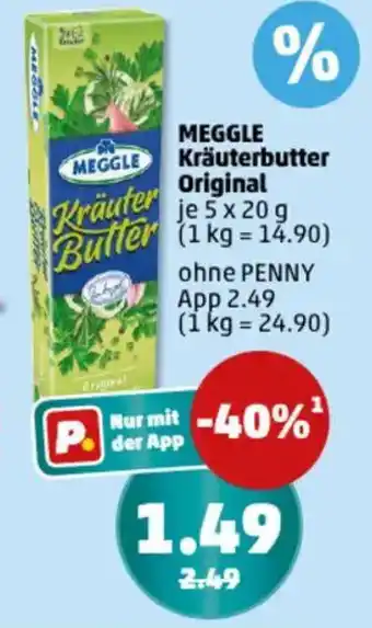 PENNY MEGGLE Kräuterbutter Original Angebot
