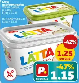 PENNY LÄTTA Halbfettmargarine Angebot