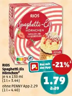 PENNY RIOS Spaghetti-Eis Hörnchen Angebot