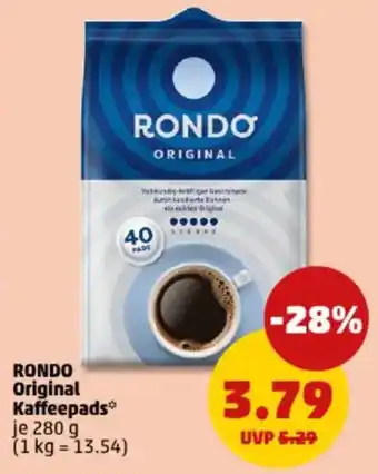 PENNY RONDO Original Kaffeepads Angebot