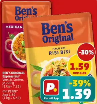 PENNY BEN'S ORIGINAL Expressreis Angebot