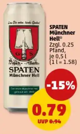 PENNY SPATEN Münchner Hell Angebot