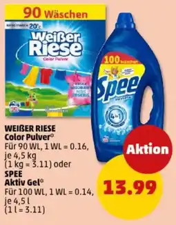 PENNY WEIBER RIESE Color Pulver oder SPEE Aktiv Gel Angebot