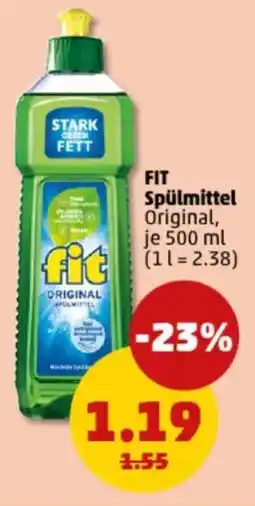 PENNY FIT Spülmittel Original Angebot