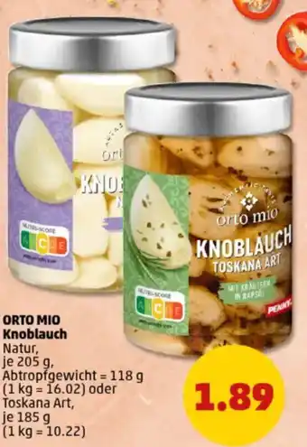 PENNY ORTO MIO Knoblauch Angebot