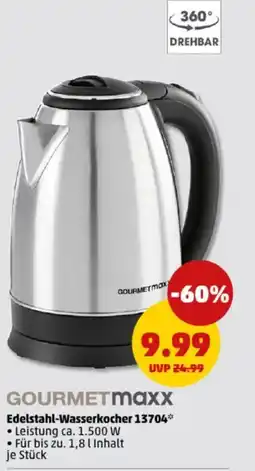PENNY GOURMETmaxx Edelstahl-Wasserkocher 13704 Angebot