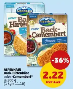 PENNY ALPENHAIN Back-Hirtenkäse oder -Camembert Angebot