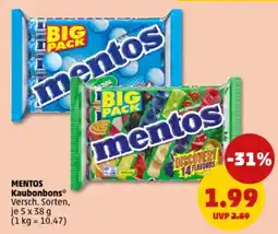 PENNY MENTOS Kaubonbons Angebot