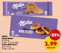 PENNY MILKA Choco Wafer oder Choco Mini Stars Angebot