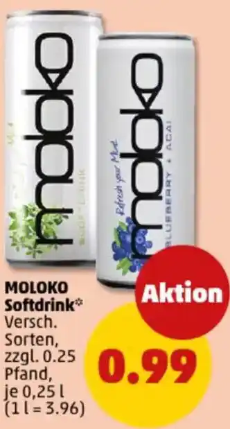 PENNY MOLOKO Softdrink Angebot