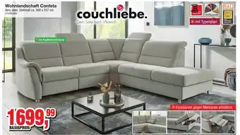 Möbelfundgrube couchliebe Wohnlandschaft Confeta Angebot
