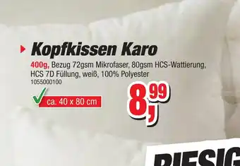 Möbelfundgrube Kopfkissen Karo Angebot