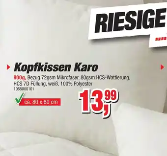 Möbelfundgrube Kopfkissen Karo Angebot