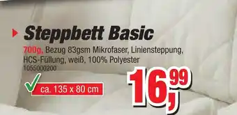 Möbelfundgrube Steppbett Basic Angebot