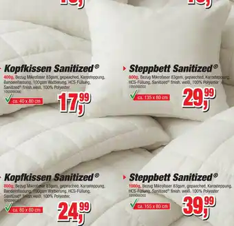 Möbelfundgrube Kopfkissen Sanitized Angebot