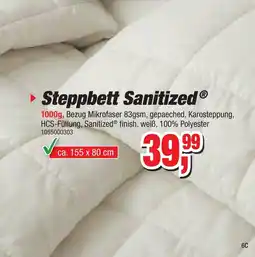 Möbelfundgrube Steppbett Sanitized Angebot