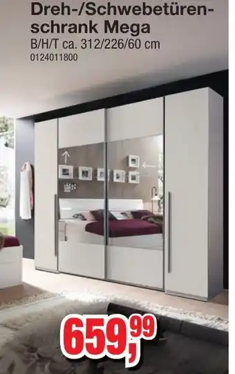 Möbelfundgrube Dreh-/Schwebetüren- schrank Mega Angebot