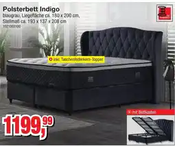 Möbelfundgrube Polsterbett Indigo Angebot