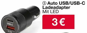 Woolworth Auto USB/USB-C Ladeadapter Angebot