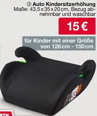 Woolworth Auto Kindersitzerhöhung Angebot