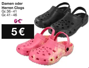 Woolworth Damen oder Herren Clogs Angebot