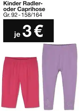 Woolworth Kinder Radler- oder Caprihose Angebot