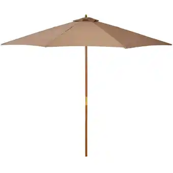 Netto Marken-Discount Outsunny Sonnenschirm Bambus, Polyester, Pappelholz Angebot