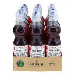 Netto Marken-Discount NATURKIND Bio Rote Früchte Saft mit stillen Mineralwasser 0,33 Liter, 12er Pack Angebot