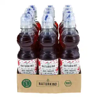 Netto Marken-Discount NATURKIND Bio Rote Früchte Saft mit stillen Mineralwasser 0,33 Liter, 12er Pack Angebot
