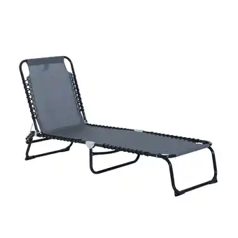 Netto Marken-Discount Outsunny Sonnenliege Stahl, Netzstoff Angebot