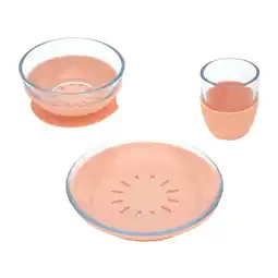 Netto Marken-Discount Lässig Kindergeschirr-Set mit Silikonuntersatz 3er Set Angebot