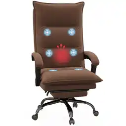Netto Marken-Discount Vinsetto Massage-Bürostuhl Polyester, Stahl Angebot