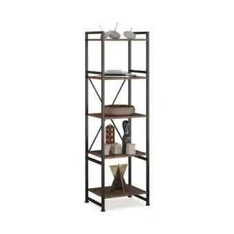 Netto Marken-Discount tectake Regal, Industrial Style, mit 5 Ebenen, inklusive Kippschutz, 47,5 x 34,5 x 151,5 cm Angebot