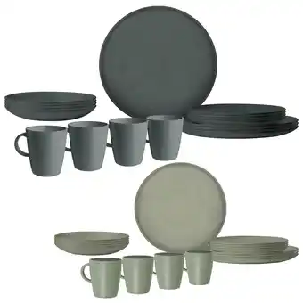 Netto Marken-Discount BRUNNER Campinggeschirr Set Lunch Box RPET Tierra Camping Teller Schüssel 12 tlg Farbe: Hellgrün Angebot