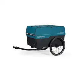 Netto Marken-Discount Qeridoo Fahrradanhänger Qubee XL Limited Edition Petrol Bollerwagen Set Angebot
