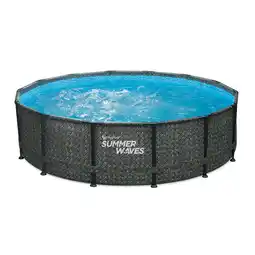 toom Baumarkt Frame-Pool-Set 'Elite' Ø 427 x 107 cm mit Einstiegsleiter und Filterpumpe Angebot