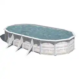 toom Baumarkt GRE Stahlwandpool-Set 'Nordic' 730 x 375 x 120 cm mit Sandfilter und Sicherheitsleiter Angebot