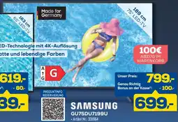 Euronics Berlet SAMSUNG GU75DU7199U Angebot