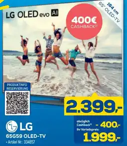 Euronics Berlet LG 65G59 OLED-TV Angebot